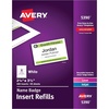 image:imageAvery Customizable Name Badge Inserts 225 x 35 White 400 Printable Name Tag Inserts 5390225 x 35