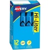 image:imageAvery HiLiter DeskStyle Highlighters Smear Safe Ink Chisel Tip 12 Fluorescent Blue Highlighters 240161 Count Pack of 12