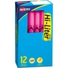 image:imageAvery HiLiter PenStyle Highlighters Smear Safe Ink Chisel Tip 12 Fluorescent Pink Highlighters 23592