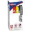 image:imageAvery MarksALot Permanent Markers Large DeskStyle Size Chisel Tip Water and Wear Resistant 12 Assorted Markers 24800