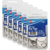 image:imageAvery Metal Rim Key Tags 6Pack 125 Diameter Tag Metal Split Ring White 300 Tags Total 13128