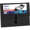 image:imageAvery Slide amp View Expanding File Folder 6 Pockets Letter Size 1 Sage Folder 73546Black
