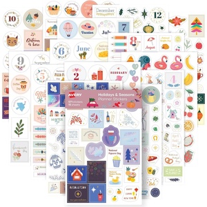 image:imageAvery  Amy Tangerine Designer Collection Planner Stickers 20 Sticker Sheets 744 Total Weekly Monthly and Daily Accessories for Journals and Calendars 6782Holiday  Seasons