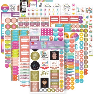 image:imageAvery  Amy Tangerine Designer Collection Planner Stickers 20 Sticker Sheets 744 Total Weekly Monthly and Daily Accessories for Journals and Calendars 6782Mom Variety Pack
