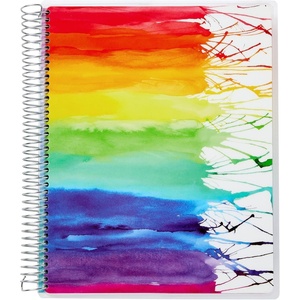 image:imageAvery  Amy Tangerine Designer Collection Planner Undated 12Month Planner with Stickers 825 x 975 Rainbow Paint Design 29880