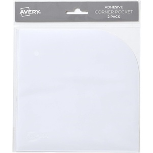 image:imageAvery Corner Pockets 6 x 6 Translucent Files for Planners and Notebooks Adhesive 2 Total 73715