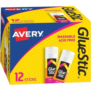 image:imageAvery Glue Stick White Washable 127 oz Permanent Glue Stic 12pk 00196