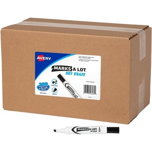 image:imageAvery Marks A Lot Value Pack Dry Erase Markers White Board Markers with Chisel Tip 36 Black 98207200 markers