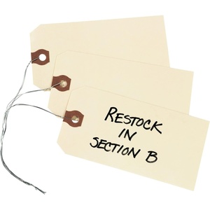 image:imageAvery Price Tags with String Attached 115 pt Stock 434 x 238 1000 Manila Hang Tags 12605