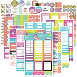 image:imageAvery Student Planner Stickers Pack 30 Sticker Sheets 1452 Total School Planners Journals or Calendars 6784Budget Pack
