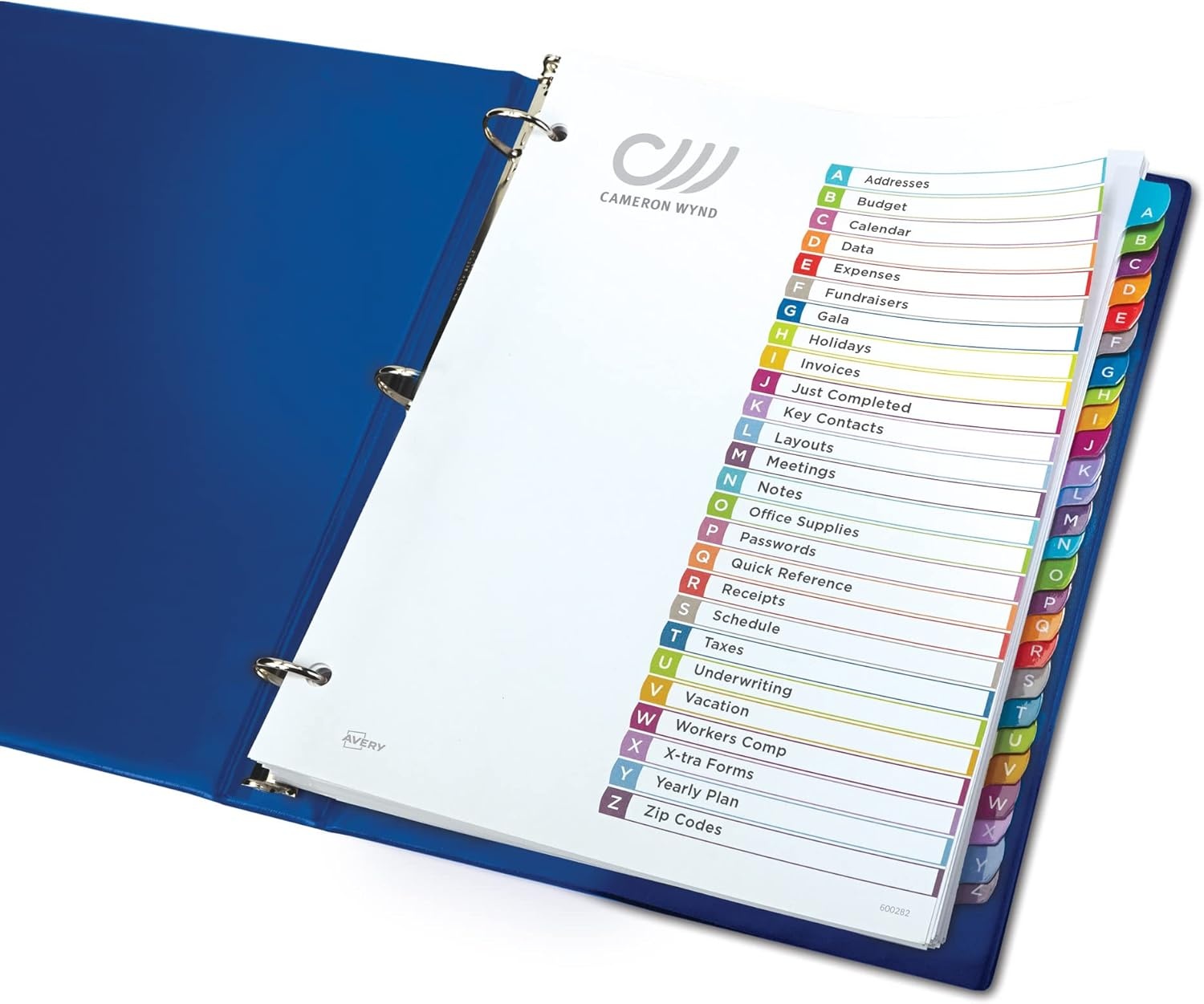 image:imageAvery Dividers for 3 Ring Binders 12 Tabs per Set Customizable Table of Contents Multicolor Arched Tabs Great for Organizing Reports Projects and More 24 Sets of 118431 Set