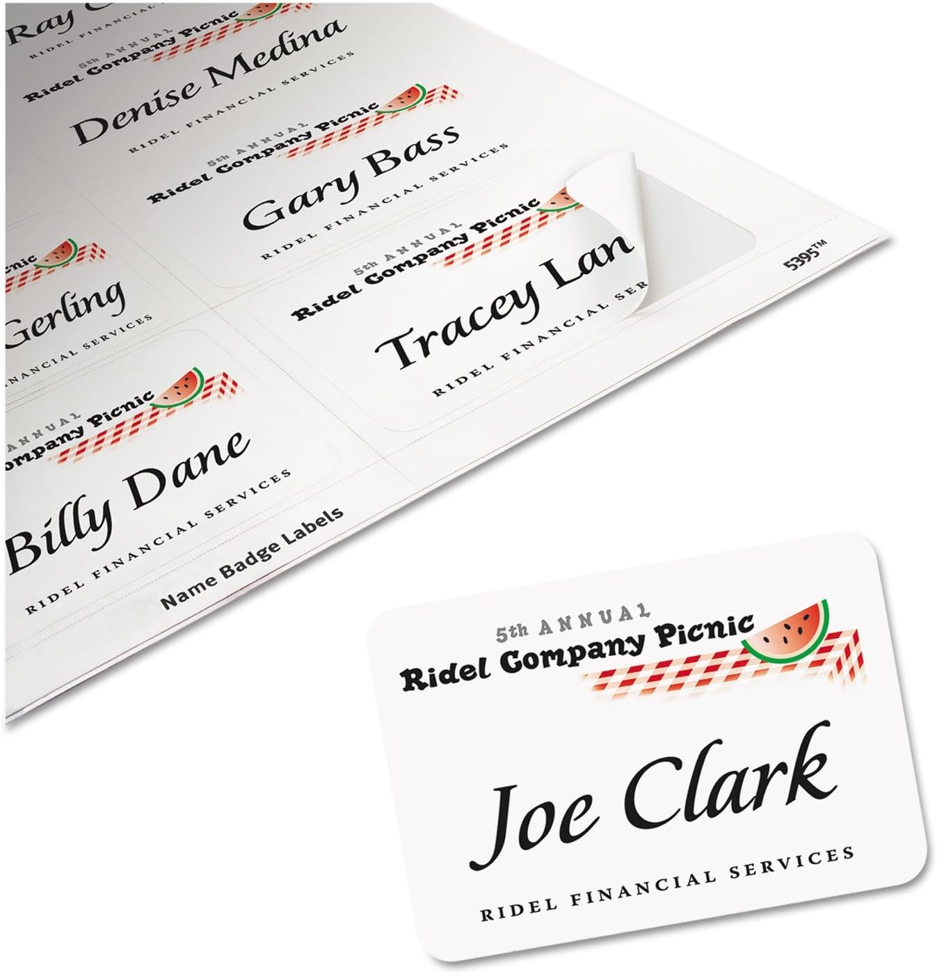 image:imageAvery Premium Personalized Name Tags Print or Write 213 x 338 480 Adhesive Tags 44395