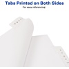 image:imageAvery 125 Legal Exhibit Dividers for 3 Ring Binders 25Tab Sets Allstate Style 1 Binder Divider Set 0170125 Tabs per Set