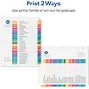 image:imageAvery 131 Dividers for 3 Ring Binders 31 Tabs per Set Customizable Table of Contents Multicolor Tabs Great for Organizing Reports Projects and More 12 Sets of 11129Divider