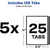 image:imageAvery 2650 Legal Exhibit Dividers for 3 Ring Binders 25Tab Sets Allstate Style 5 Binder Divider Sets 21702