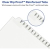 image:imageAvery AveryStyle Legal Side Tab Dividers 26Tab 76100 Letter Size White 25 per Set 11397One Size