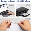image:imageAvery Big Tab ExtraWide Insertable Clear Tab Dividers for 3 Ring Binders 8Tab Set White 6 Sets 11254Clear