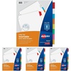 image:imageAvery Big Tab ExtraWide Insertable Clear Tab Dividers for 3 Ring Binders 8Tab Set White 6 Sets 11254Multicolor