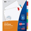 image:imageAvery Big Tab ExtraWide Insertable Clear Tab Dividers for 3 Ring Binders 8Tab Set White 6 Sets 11254Multicolor