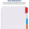 image:imageAvery Big Tab ExtraWide Insertable Clear Tab Dividers for 3 Ring Binders 8Tab Set White 6 Sets 11254Multicolor
