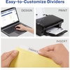 image:imageAvery Big Tab Insertable Dividers for 3 Ring Binders 5Tab Sets Buff Paper Clear Tabs 6 Binder Divider Sets 26177