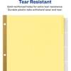 image:imageAvery Big Tab Insertable Dividers for 3 Ring Binders 5Tab Sets Buff Paper Clear Tabs 6 Binder Divider Sets 26177