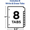 image:imageAvery Big Tab Write amp Erase Durable Plastic Dividers for 3 Ring Binders 8Tab Sets Bright Multicolor 24 Sets 192 Divider Tabs 161301 Set