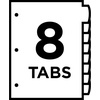 image:imageAvery Big Tab Write amp Erase Durable Plastic Dividers for 3 Ring Binders 8Tab Sets Bright Multicolor 24 Sets 192 Divider Tabs 1613024 Sets