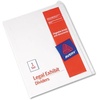 image:imageAvery Blank Tab Legal Exhibit Binder Dividers White Unlaminated Tabs LetterSize Standard Collated 25Tab Set 119591 Set
