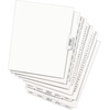 image:imageAvery Blank Tab Legal Exhibit Binder Dividers White Unlaminated Tabs LetterSize Standard Collated 25Tab Set 119591 Set
