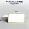 image:imageAvery Business Cards Metallic Gold Borders 2 x 35 100 Total LaserInkjet Printable Business Cards 3327