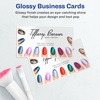 image:imageAvery Clean Edge Printable Business Cards Sure Feed Technology 2 x 35 Glossy White 200 Blank Cards for Inkjet Printers 8859200 cards Pack of 5