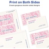 image:imageAvery Clean Edge Printable Business Cards Sure Feed Technology 2 x 35 Glossy White 200 Blank Cards for Inkjet Printers 8859200 cards Pack of 5