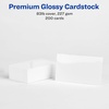 image:imageAvery Clean Edge Printable Business Cards Sure Feed Technology 2 x 35 Glossy White 200 Blank Cards for Inkjet Printers 8859200 cards Pack of 5