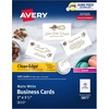 image:imageAvery Clean Edge Printable Business Cards Sure Feed Technology 2 x 35 White 1000 Blank Cards for Laser Printers 5874White