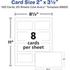 image:imageAvery Clean Edge Printable Business Cards with Sure Feed Technology 2 x 35 White 160 Blank Cards for Inkjet Printers 8869160 Cards