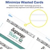 image:imageAvery Clean Edge Printable Business Cards with Sure Feed Technology Rounded Corners 2 x 35 White 160 Blank Cards for Inkjet Printers 88220One Size