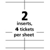 image:imageAvery Customizable Name Badges 6 x 425 LaserInkjet Printable Inserts Including Tickets 25 Vertical Name Tag Holders Includes Lanyards 852075
