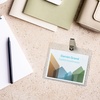 image:imageAvery Customizable Name Badges Clip Style 3 x 4 Clear Name Tag Holders White LaserInkjet Printable Inserts 50 Total 74536500 badges  inserts