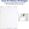 image:imageAvery Customizable Name Badges Clip Style 3 x 4 Clear Name Tag Holders White LaserInkjet Printable Inserts 50 Total 7453680 badges  inserts