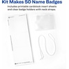 image:imageAvery Customizable Name Badges Cord Hanging Style 3 x 4 LaserInkjet Printable Name Tag Inserts 50 Total 7452050