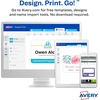 image:imageAvery Customizable Name Badges Cord Hanging Style 3 x 4 LaserInkjet Printable Name Tag Inserts 50 Total 74520500