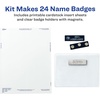 image:imageAvery Customizable Name Badges Magnet Style 3 x 4 Clear Name Tag Holders White LaserInkjet Printable Inserts 48 Total 8781True