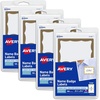 image:imageAvery Customizable Name Tags 213 x 338 White with Blue Border 6 Packs of 100 600 Removable Name Badges Total 44144Gold Border