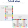 image:imageAvery Dividers for 3 Ring Binders 12 Tabs per Set Customizable Table of Contents Multicolor Arched Tabs Great for Organizing Reports Projects and More 24 Sets of 118431 Set
