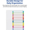image:imageAvery Dividers for 3 Ring Binders 12 Tabs per Set Customizable Table of Contents Multicolor Arched Tabs Great for Organizing Reports Projects and More 24 Sets of 1184324 Set