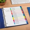 image:imageAvery Dividers for 3 Ring Binders 12 Tabs per Set Customizable Table of Contents Multicolor Arched Tabs Great for Organizing Reports Projects and More 24 Sets of 118431 Set