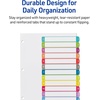 image:imageAvery Dividers for 3 Ring Binders 12 Tabs per Set Customizable Table of Contents Multicolor Arched Tabs Great for Organizing Reports Projects and More 24 Sets of 118431 Set