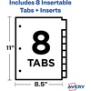 image:imageAvery Dividers for 3 Ring Binders 8Tab Plastic Binder Dividers Insertable Big Tabs Multicolor 24 Sets of 11901