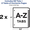 image:imageAvery EcoFriendly Ready Index AZ Dividers for 3 Ring Binders 26Tab Sets Multicolor 2 Binder Divider Sets 01739
